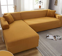 Björkholm Sofaüberzug | Wasserabweisender Stretch-Schutzbezug für dein Sofa - Sommeredition – Camel