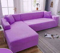 Björkholm Sofaüberzug | Wasserabweisender Stretch-Schutzbezug für dein Sofa - Sommeredition – Lila