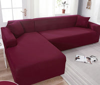 Björkholm Sofaüberzug | Wasserabweisender Stretch-Schutzbezug für dein Sofa - Sommeredition – Weindunkelrot