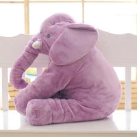 Weiches Babyelefanten-Plüschtier – Kuschelkissen zum Wohlfühlen, für Nickerchen und frühes Lernen – Lila