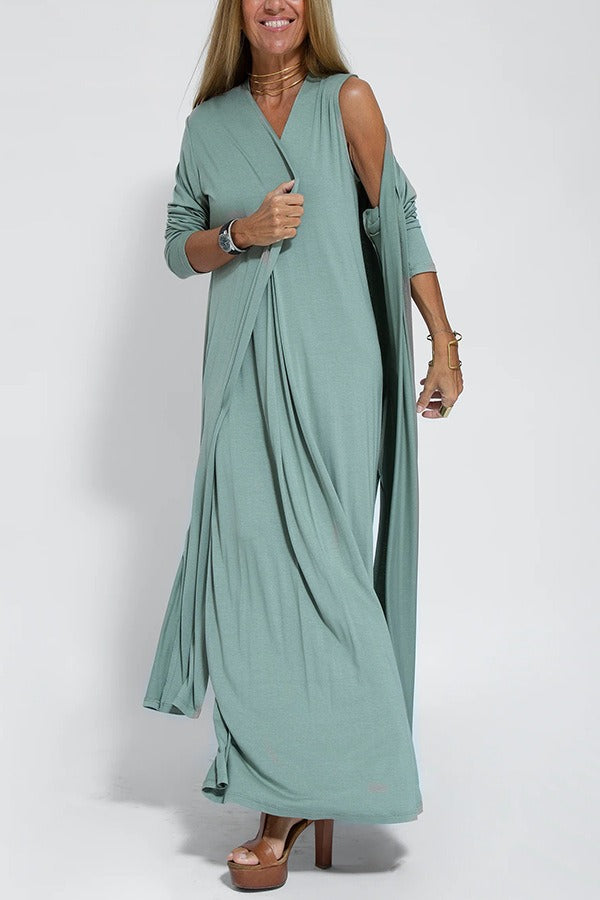 Verona - Elegantes langes locker sitzendes Kleid