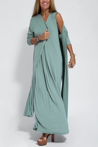 Verona - Elegantes langes locker sitzendes Kleid