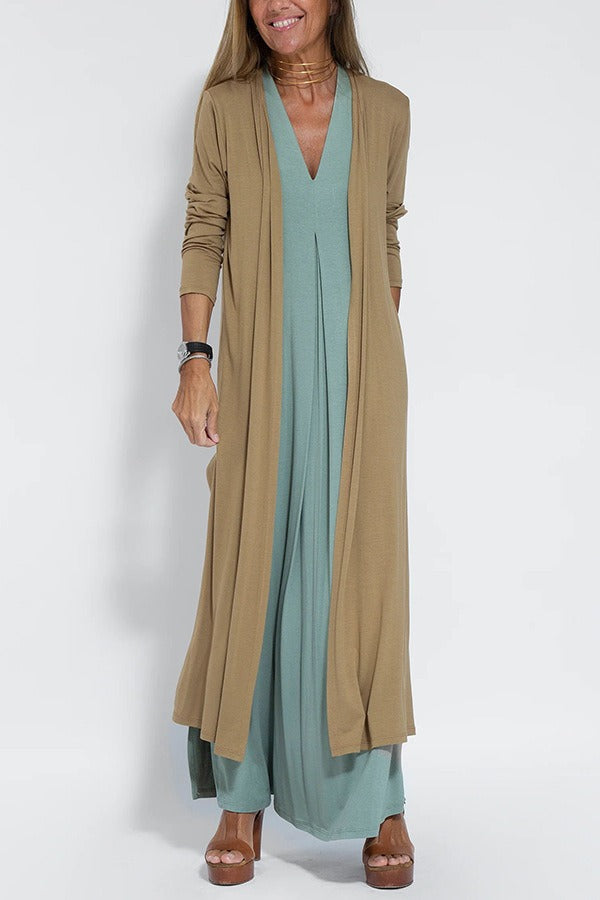 Verona - Elegantes langes locker sitzendes Kleid