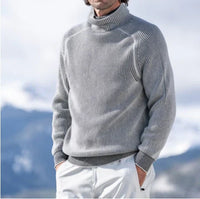 Pullover Herren Mit Rollkragen | Weicher Strick – Grau