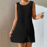Attices | Rückenfreies Tank Damen Kleid – Schwarz