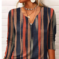 Christanin | Damen Bequeme Bluse | Jahrgang – Schwarz