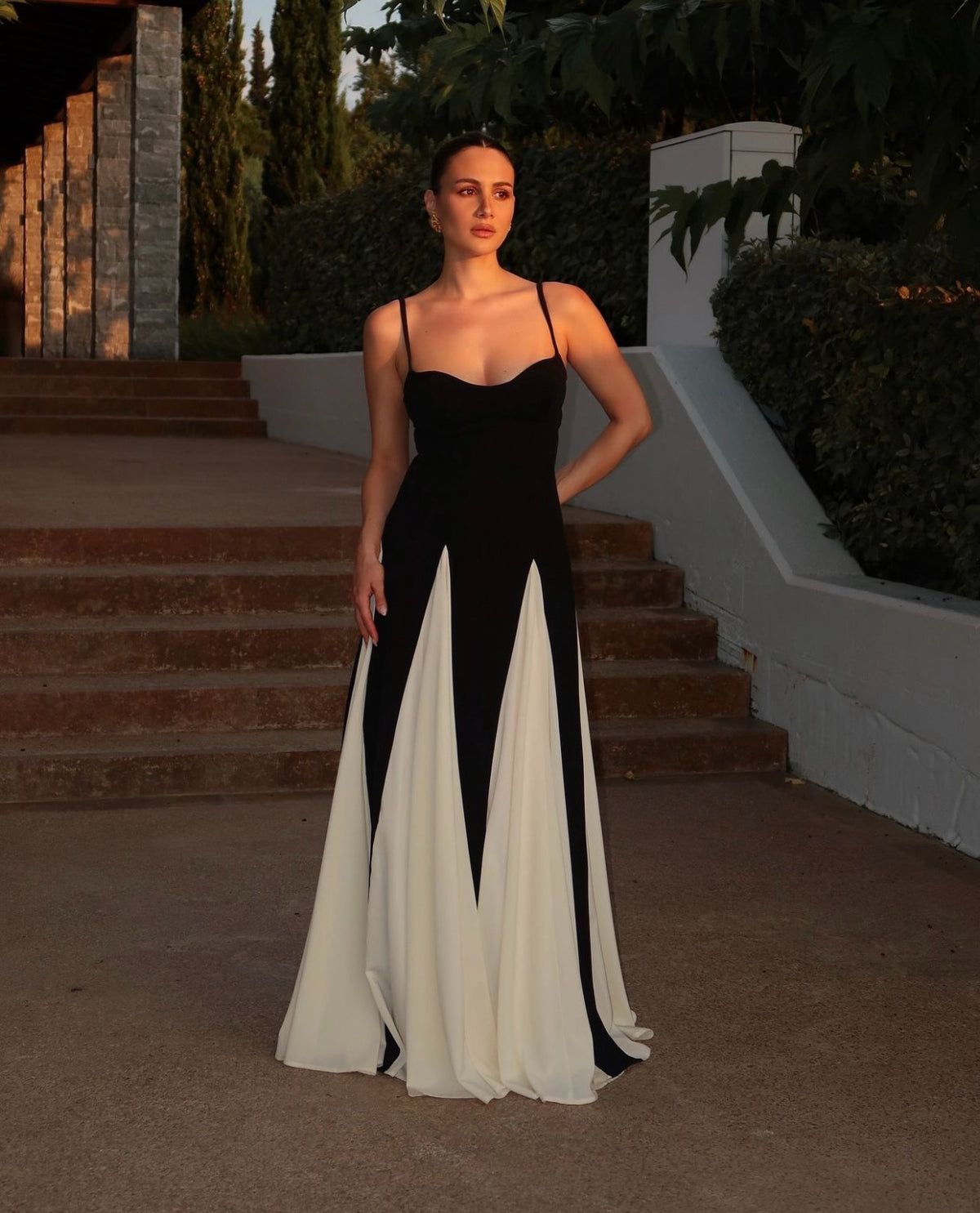 Viara | Maxikleid mit Paneelen