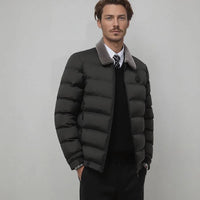 Montreux™ Jacke mit strukturiertem Kragen und Wärmeisolierung / Umfassender Schutz vor Kälte und Regen mit anspruchsvollem Stil! – Schwarz