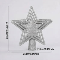 Weihnachtsprojektor für die Spitze des Weihnachtsbaums / Bringen Sie Weihnachtsstimmung in Ihr Zuhause! – Silber