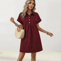 Kleid Hildegard™ aus Hochwertigem Strukturiertem Strick / Klassische Geometrische Struktur und Feminine Haltung! – Rot