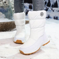 Neria – Schneestiefel Mit Seitlichem Reißverschluss – Weiß