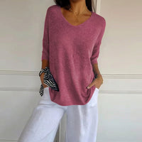 Carmim™ Bluse aus weichem Strick mit strukturierter Masche – Rosa