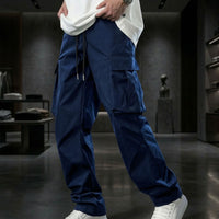 Orion™ Cargo-Hose aus Leichter Twill-Sarja mit Praktischen Utility-Taschen – Blau