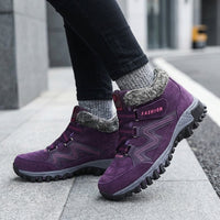 Unisex UrbanFrost™ Stiefel mit Gepolstertem Futter und Profilsohle – Lila