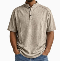 Fintan - Button-down-Hemd mit weichem Griff – Khaki