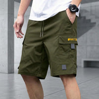 Brooklyn™ Cargo-Shorts mit Verstellbarem Kordelzug und Modernem Look – Dunkelgrün
