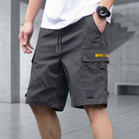 Brooklyn™ Cargo-Shorts mit Verstellbarem Kordelzug und Modernem Look – Grau
