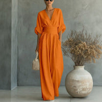 Granada™-Jumpsuit mit Taillengürtel und modernem Design – Orange