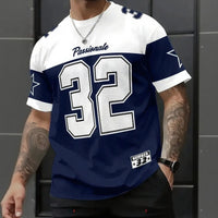 Endzone™-T-Shirt aus Premium-Jersey im Streetwear-Stil – Blau