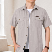 Abenteuer™ Hemd aus Baumwolle mit Utility Taschen – Grau