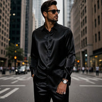 Signature™ Set mit seidig weichem, edlem Satin Gefühl – Schwarz