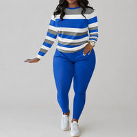 Alice™ Set mit Streifenmuster und formendem Sitz – Blau