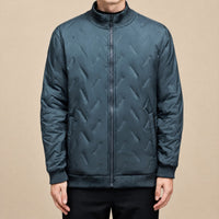 Bergen™ Stepp-Pufferjacke mit flauschigem Sherpa-Futter – Blau