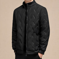 Bergen™ Stepp-Pufferjacke mit flauschigem Sherpa-Futter – Schwarz