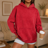 Kaja™ Oversize-Hoodie mit Kängurutasche – Rot