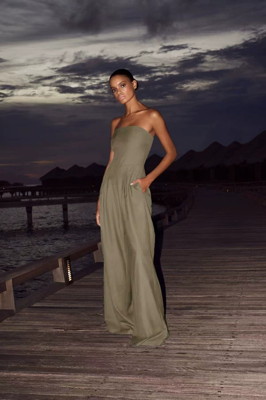Céleste | Elegante Schulterfreie Jumpsuit
