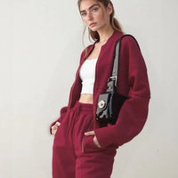 Élan™ Soft Sweatshirt Set mit minimalistischem Design / Moderne Eleganz und erstklassiger Komfort für alle Gelegenheiten! – Rot