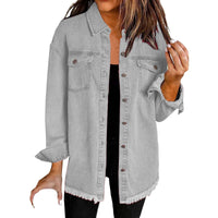 Helene™ | Zeitlose Jeansjacke für jeden Tag – Grau