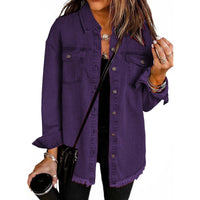Helene™ | Zeitlose Jeansjacke für jeden Tag – Violett