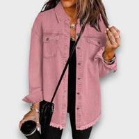 Karela – Klassische Jeansjacke – Rosa