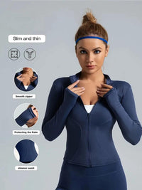 Narin | Damen Fitness Jacke – Marine