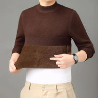 Everest™ Pullover mit hochwertigem Fleecefutter und hohem Kragen / Raffinierte Wärme mit maximalem Komfort, selbst an den kältesten Tagen! – Braun