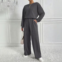 Nobile™ Premium Sweatanzug mit Minimalistischem Design – Dunkelgrau