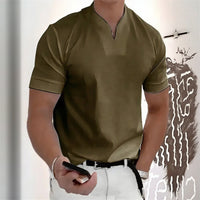 Aureon™-T-Shirt mit Schmaler Passform und Minimalistischem Design – Olivgrün