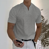 Aureon™-T-Shirt mit Schmaler Passform und Minimalistischem Design – Grau