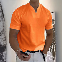 Aureon™-T-Shirt mit Schmaler Passform und Minimalistischem Design – Orange