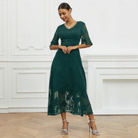 Celira™ Kleid mit Raffiniertem Floral-Design – Grün