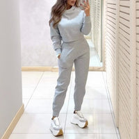 Vellure™-Set mit Schmaler Passform und Modernem Design – Hellgrau