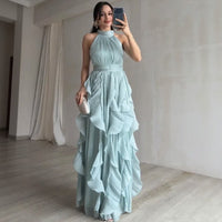 Avelora™ Kleid mit Raffiniertem Design und Eleganter Bewegung – Hellgrün