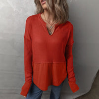 Elowen™-Bluse mit Modernem Schnitt und Lässig-Schickem Stil – Rot
