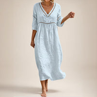Almare™ Kleid mit Natürlicher Leichtigkeit und Absolutem Komfort – Hellblau