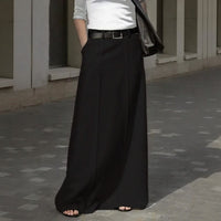 Corenne™ Eleganter Maxirock mit Modernem Design – Schwarz