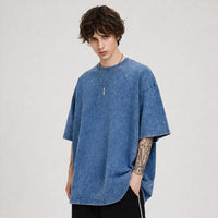 Riven™ Oversized T-Shirt mit Zeitlosem Stil – Blau