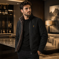 Ironcliff™ Jacke Mit Samtweichem Innenfutter und Premium-Finish – Schwarz