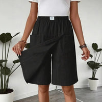 Celenne™ Skort aus Leinen-Baumwolle mit Premium-Komfort – Schwarz