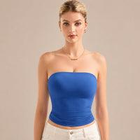 Belisse™ Bandeau-Top mit Figurbetontem Sitz und Premium-Komfort – Blau